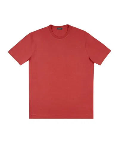 Zanone Short-sleeved T-shirt In Brown