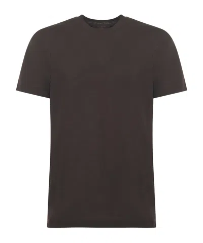 Zanone Short-sleeved T-shirt In Brown