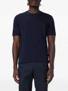 Zanone Short-sleeves Cotton T-shirt In Blue