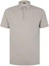 Zanone Polo A Maniche Corte In Beige
