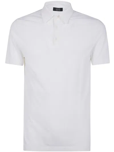 Zanone Short Sleeves Polo Shirt Clothing In White