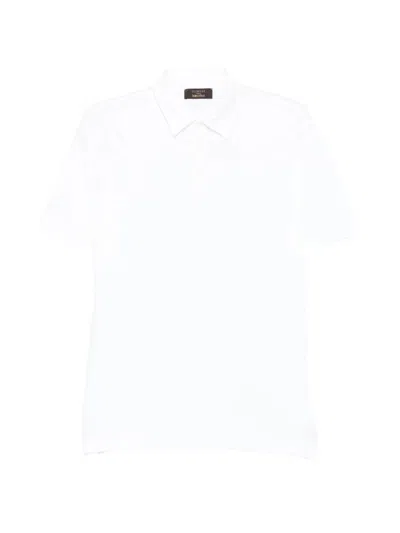 Zanone Short Sleeves Polo Shirt In White