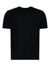 Zanone Crew Neck Short Sleeve Basic T-shirt In Black