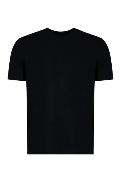 Zanone Short Sleeves T-shirt In Black