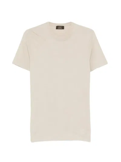 Zanone Short Sleeves T-shirt In Neutral