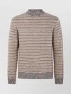 Zanone Round Neck Slim Fit Sweater Clothing In Neutral