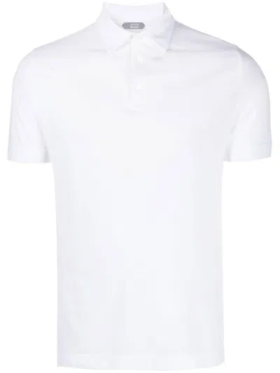 Zanone Slim Fit Polo. Clothing In White