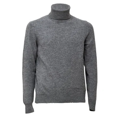 Zanone Slim Fit Turtleneck Sweater With Ribbed Detailing In Multi