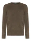 Zanone Green Wool Blend Sweater In Green