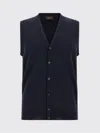 Zanone Flexwool Vest In Blue