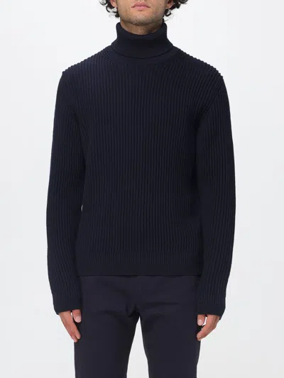 Zanone Sweater Men Color Blue In Black