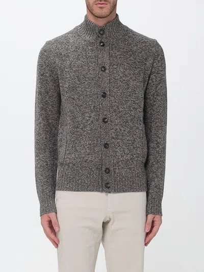 Zanone Sweater Men Color Brown In Gray