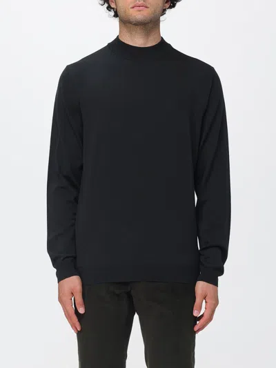 Zanone Sweater Men Color Green In Blue