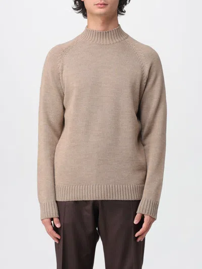 Zanone Sweater  Men Color Beige In Neutral