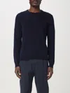 Zanone Man Sweater Midnight Blue Size 48 Virgin Wool In Blue