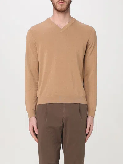 Zanone Sweater  Men Color Camel In Camel