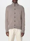 Zanone Sweater  Men Color Dove Grey In Brown