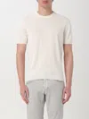 Zanone Crew-neck Short-sleeve T-shirt In Milk