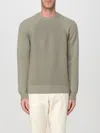 Zanone Crew-neck Wool Jumper In Sage Grün