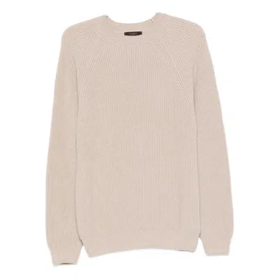 Zanone Raglan-sleeve Cashmere Sweater In Neutral