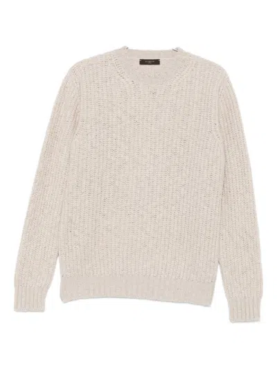Zanone Sweaters Beige In Neutral