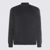 Zanone High Neck Raglan Sweater With Ribbed Cuffs And Hem In Black