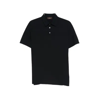 Zanone Short-sleeve Polo Shirt In Black