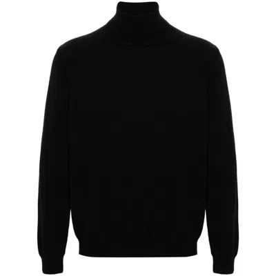 Zanone Turtleneck Sweater In Black