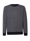 Zanone Crew-neck Wool Jumper In Blue