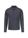 Zanone Virgin Wool Polo Shirt In Gray