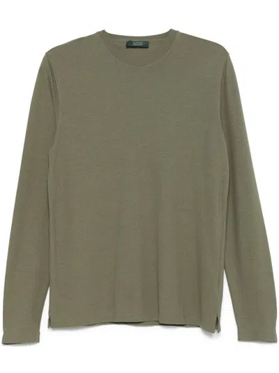 Zanone Sweaters In Green