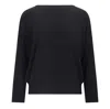 Zanone Black Wool Knitwear In Multi
