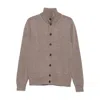 Zanone High-neck Button-fastening Cardigan In Neutral