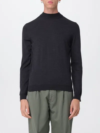 Zanone Sweatshirt  Men Color Charcoal In Black