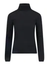 Zanone Fine-knit Certified Flexwool Slim Fit Turtleneck Sweater In Black