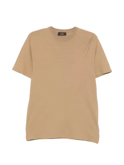 Zanone T-shirt In Brown