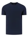 Zanone Crew Neck Short Sleeve Basic T-shirt In Blue