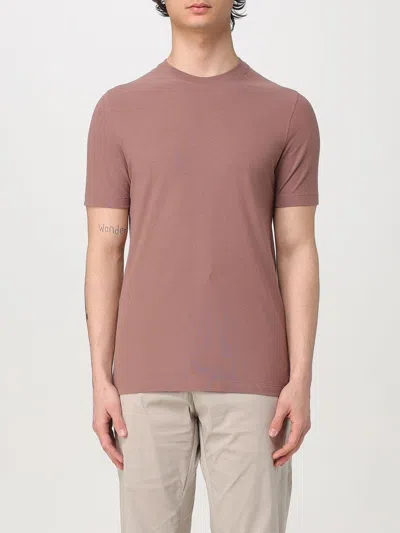 ZANONE T-SHIRT ZANONE MEN COLOR PEACH,G63076025