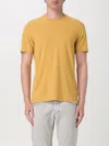 Zanone Crew Round Short Sleeves T-shirt In Yellow