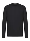 Zanone Slim Fit Crewneck Long Sleeve T-shirt