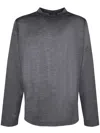 Zanone Dark Grey Slim Long Sleeve T-shirt In Gray
