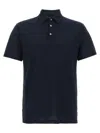 Zanone Ice Cotton Polo Shirt In Blue