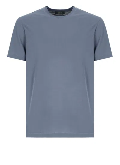 Zanone Refined Crepe Blue T-shirt