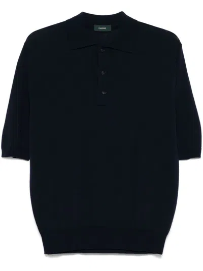 Zanone T-shirts And Polos In Blue