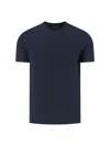 Zanone Crew Neck Short Sleeve Basic T-shirt In Blue