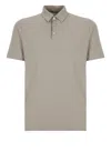 Zanone Cotton Polo Shirt In Grey