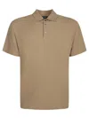 Zanone Classic Polo Shirt With Three-button Placket In Beige
