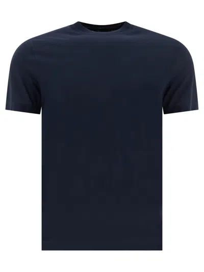 Zanone T Shirt Mc Slim Fit Ice Cotton In Blue