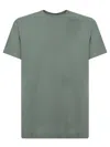 Zanone Sage Green Crepe T-shirt In Green