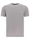 Zanone Grey T-shirt With Soft Cotton-elastane Blend In Grey